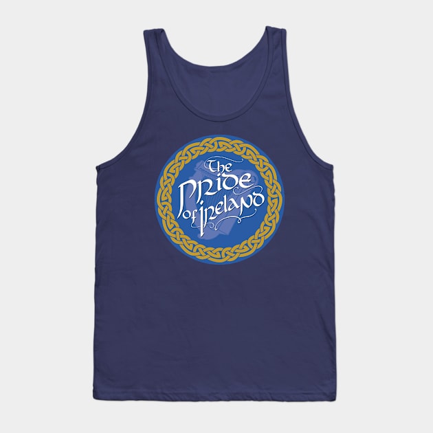 Pride of Ireland logo (Blue) Tank Top by The Pride of Ireland